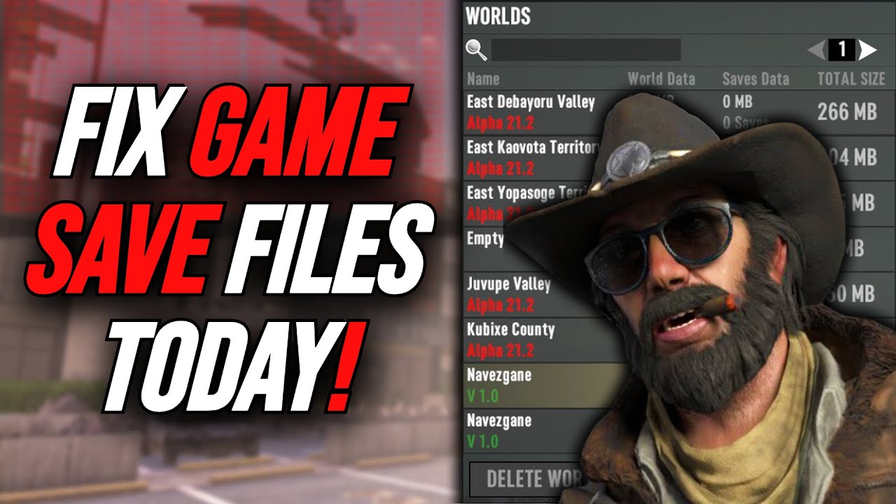 7 Days To Die - How To Fix a Corrupted Game Save - NullReferenceException Error