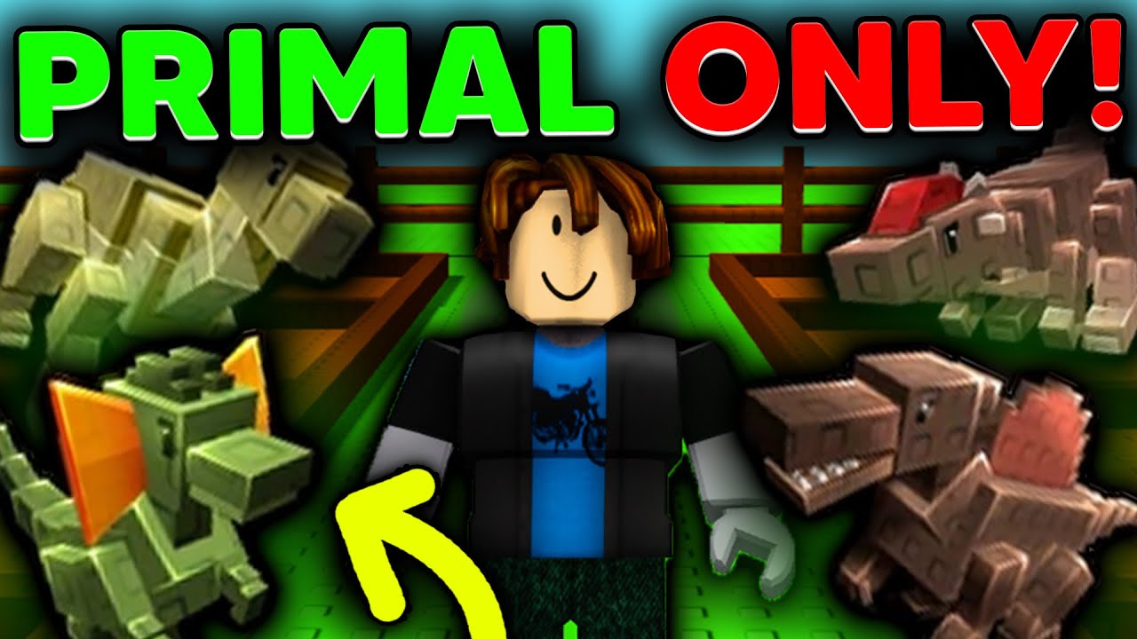 Starting Over In Grow a Garden with Only PRIMAL DINOSAUR PETS!