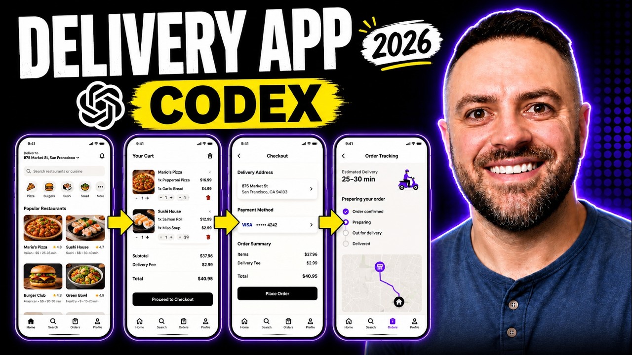 Создаем НАСТОЯЩЕЕ приложение для доставки с помощью Codex и Supabase (Полное руководство)