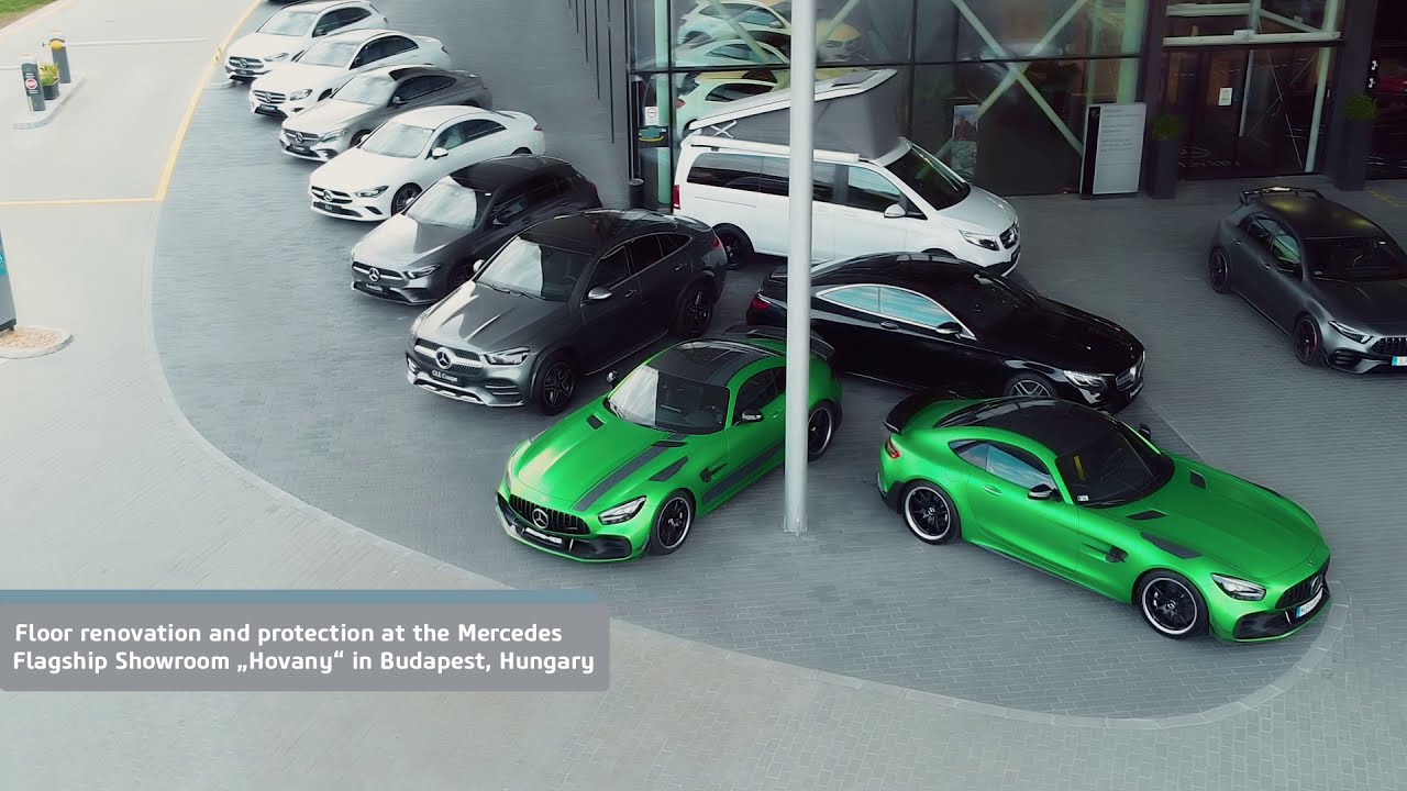 Car Showroom | Floor renovation and protection at the Mercedes Showroom 