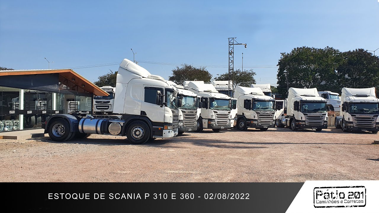 Pátio 201 - Estoque de Scania P310 e P360 - 04/08/2022
