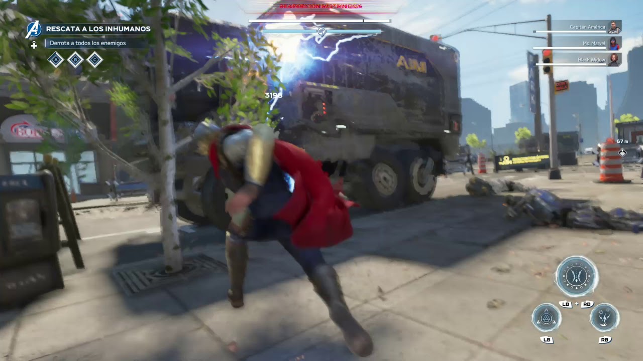 Marvel's Avengers Mayhem Over Manhattan Thor Gameplay - Xbox One S
