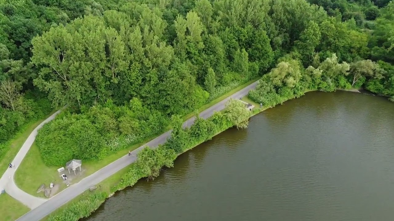 Drohnenflug am Ümminger See in Bochum
