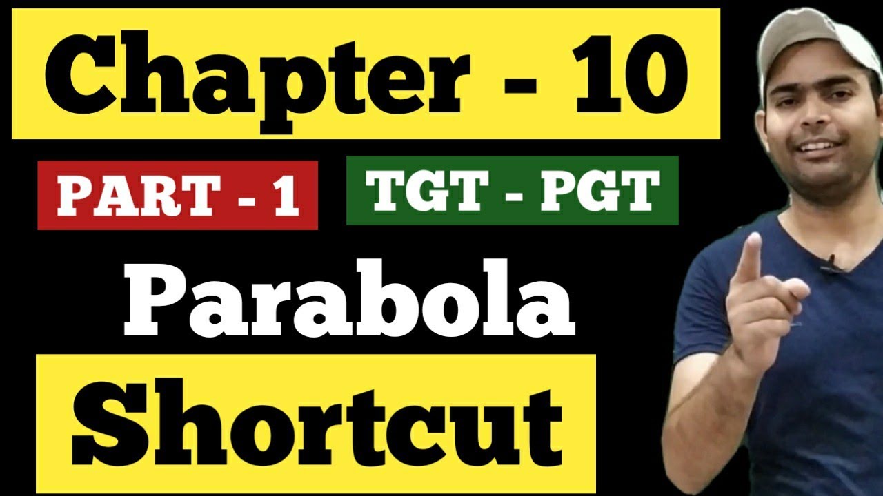 PARABOLA SHORTCUT TRICKS || TGT PGT MATHS PREPARATION BY SHORTCUT TRICKS || UP TGT PGT MATHS EXAM