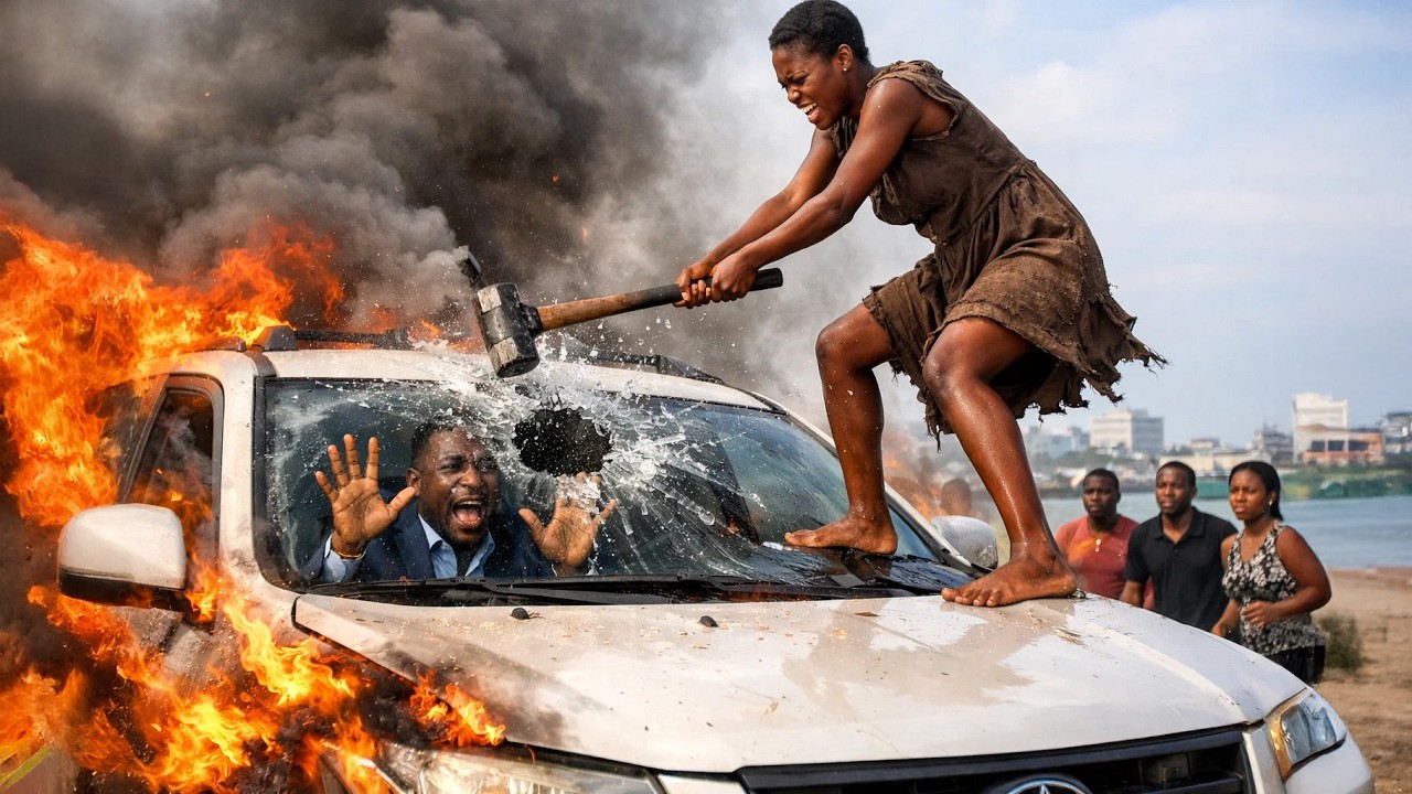 No One Dared Approach the CEO Trapped in a Burning Car&mdash;Until a Girl Breaks the Window and Saves Him