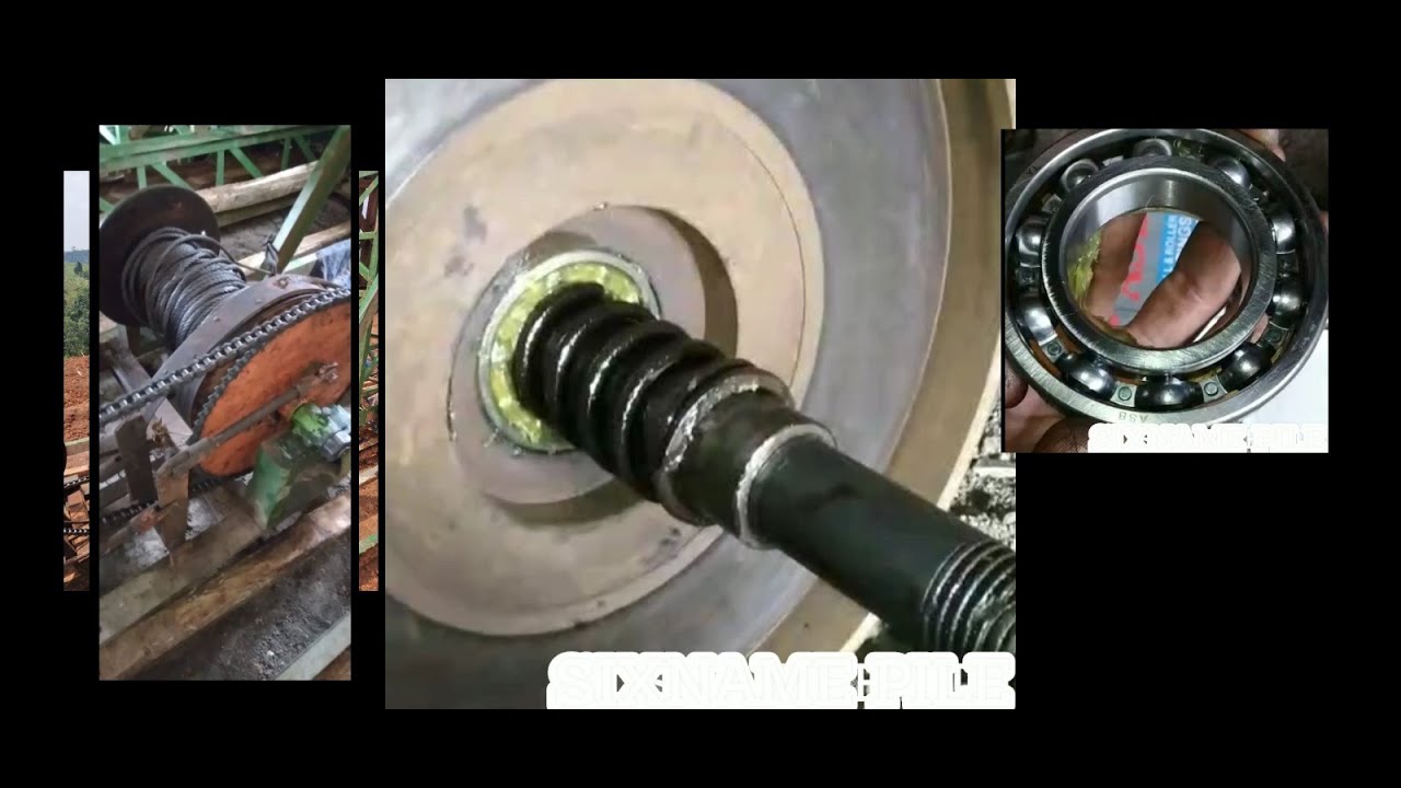 CARA BONGKAR PASANG SERVIS WINCH BOR PILE MINI CRANE (GANTI BEARING WINCH MESIN BOR PILE MINI CRANE)