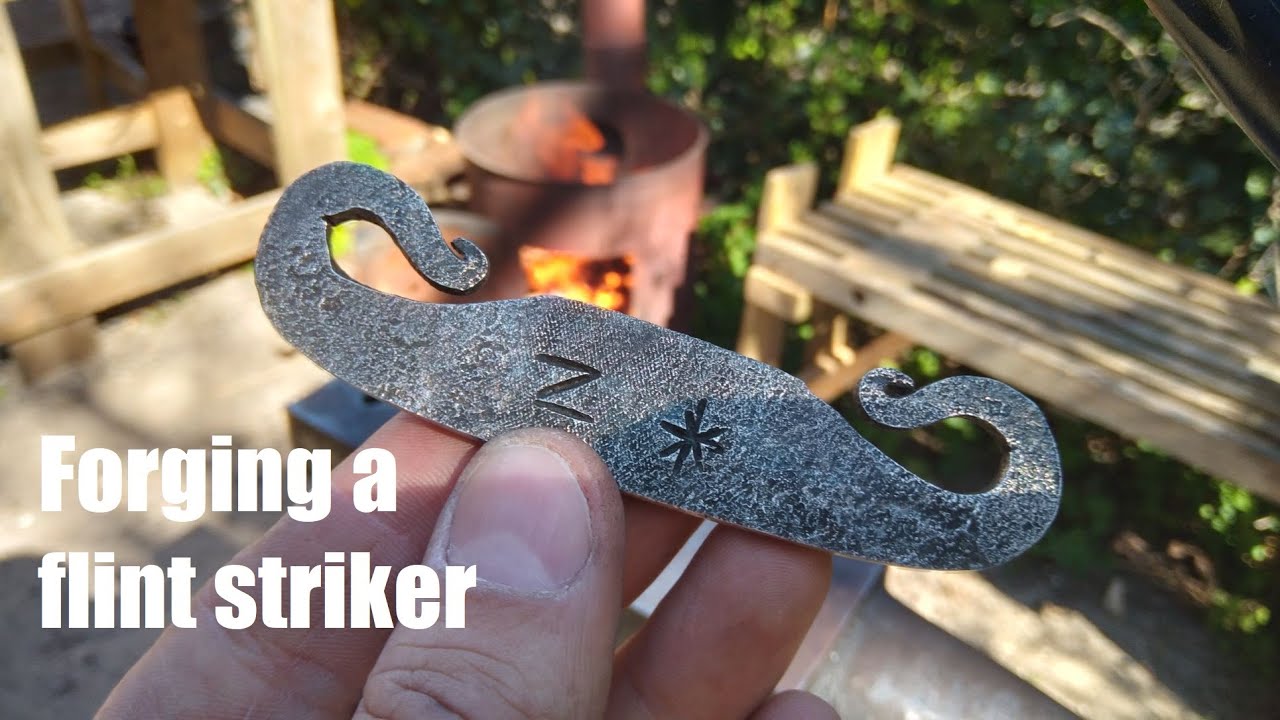 Blacksmithing - Forging a flint striker from an old file