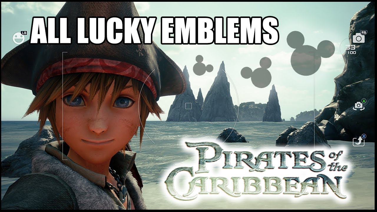 All Lucky Emblem locations: Pirates of the Caribbean - Kingdom Hearts 3