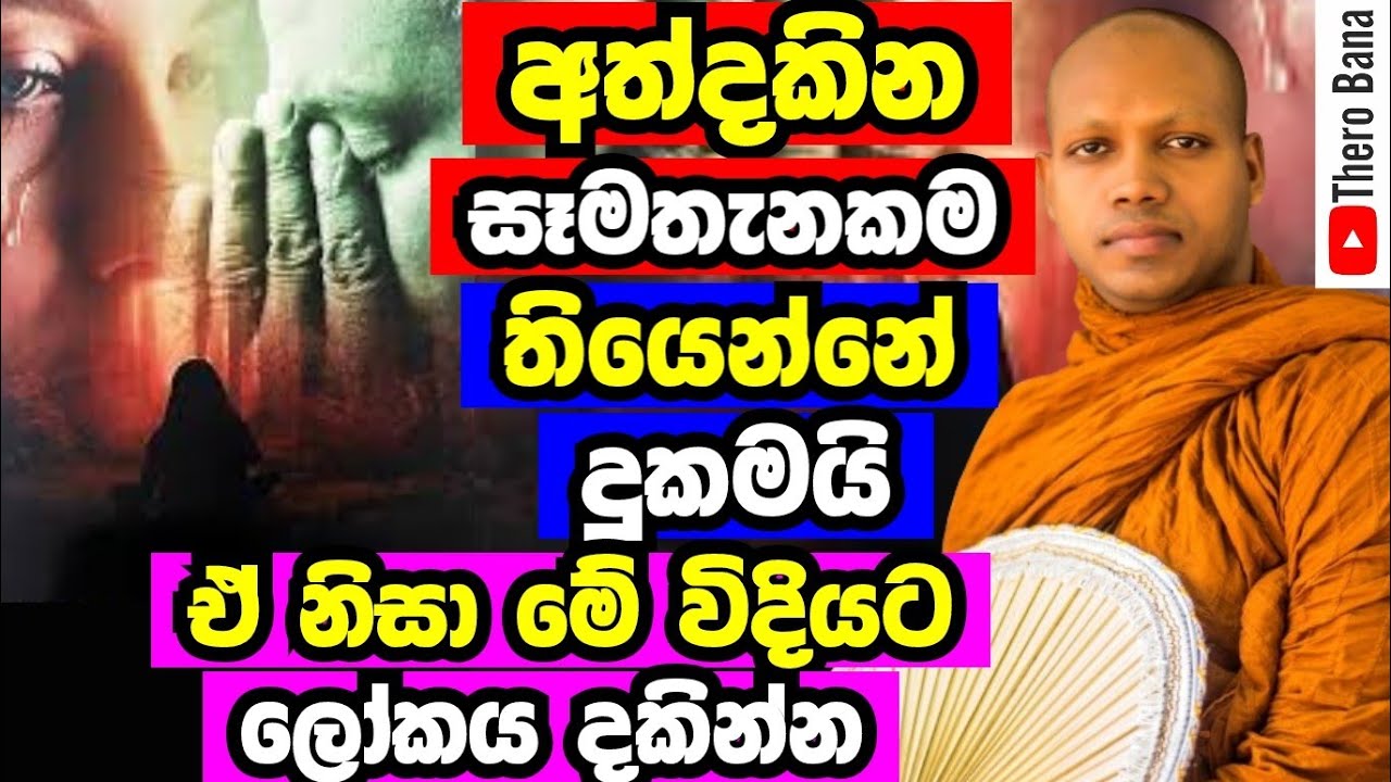 අත්දකින හැම තැනම තියෙන්නෙ දුකමයි, ඒ නිසා මේ විදියට දකින්න | Hasalaka Seelawimala Thero Bana 2025