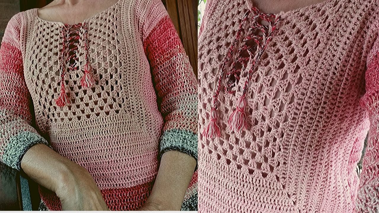 Bata boho crochê! Parte 1