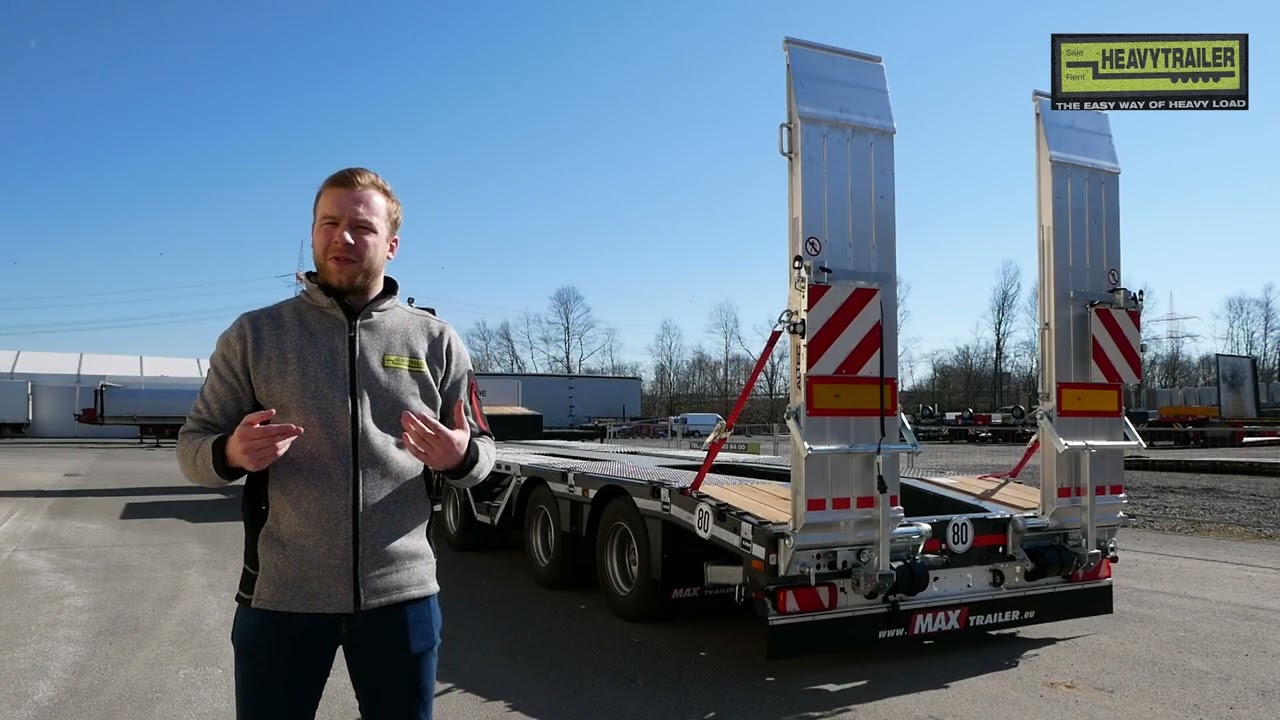 Ein richtig starkes Teil: der MaxTrailer 3-Achs-Tele-Semi mit Rampen 