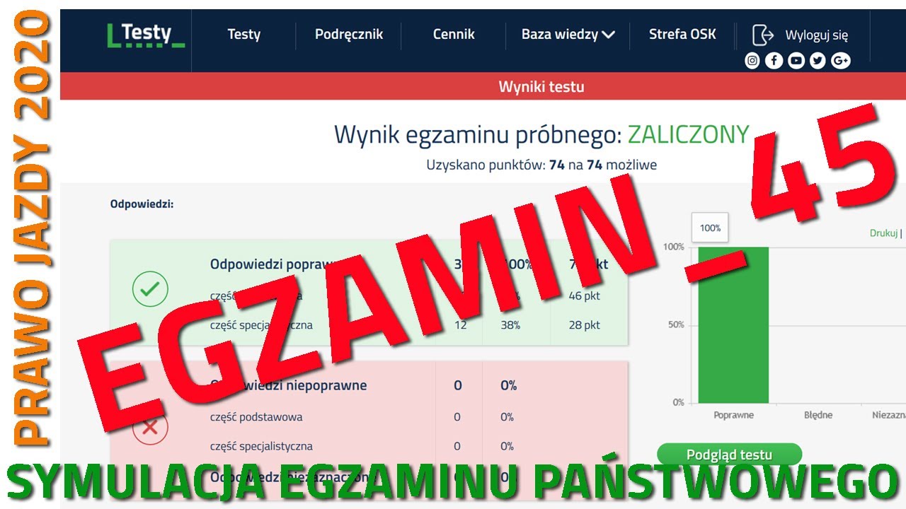✅❌Cały egzamin na prawo jazdy ✅❌ kategoria B część 45