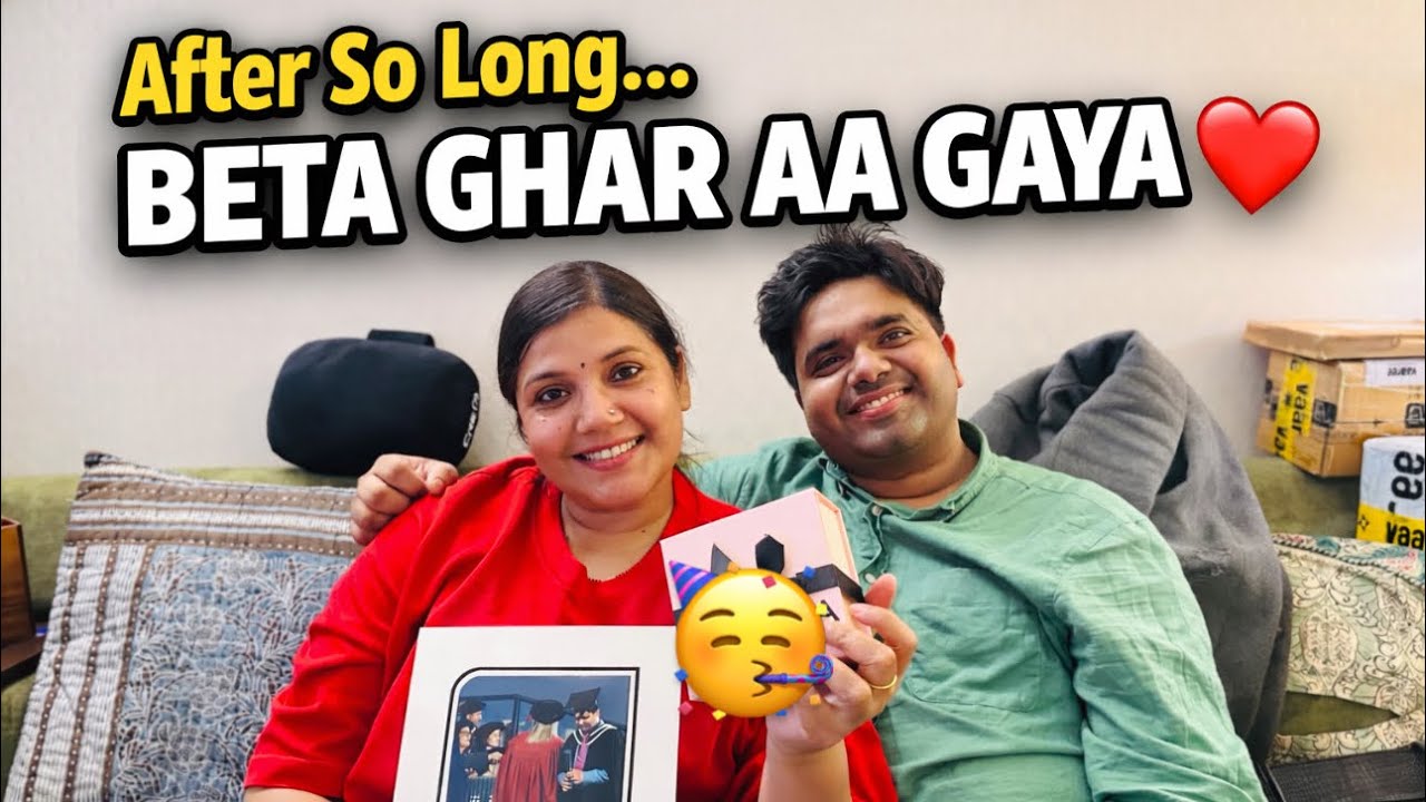 After so long…Beta ghar aa Gaya ❤️|Emotional family moment..