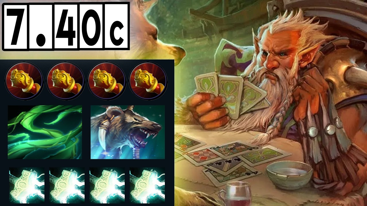 Lone Druid - Hard Game! [Full Match Gameplay Dota 2] 7.40c