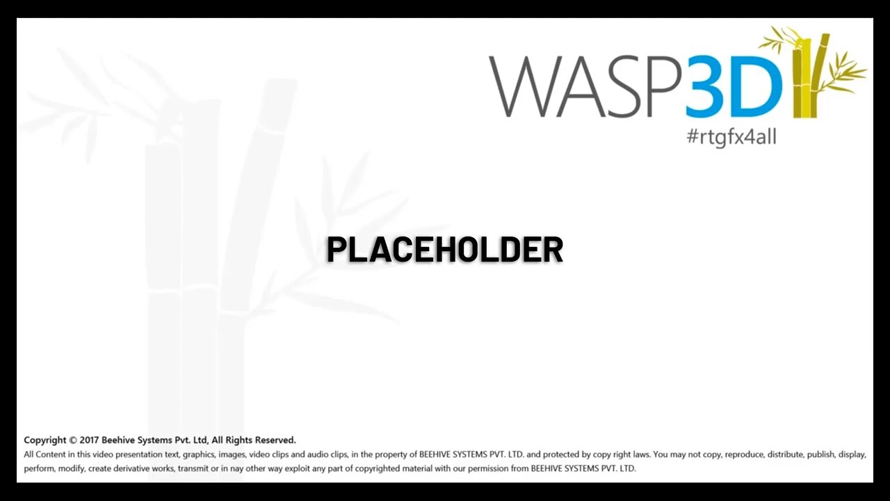 How to work with Placeholders in WASP3D?  | Learn WASP3D