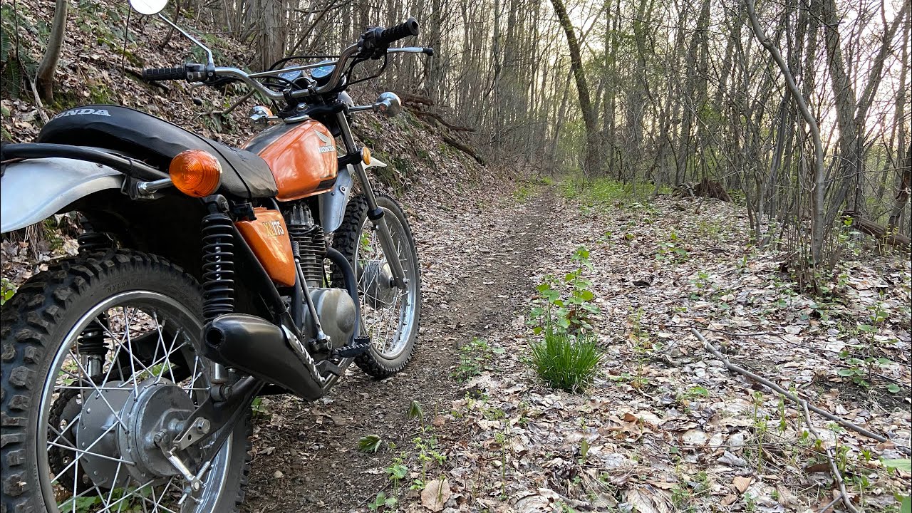 1974 Honda XL 175 walk around and ride along