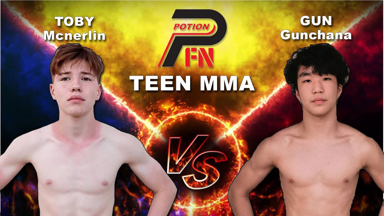 SEAFC: GUN (Gunchana Prasertthavorn)  vs Toby Mcnerlin - TEEN MMA - POTION FIGHT NIGHT