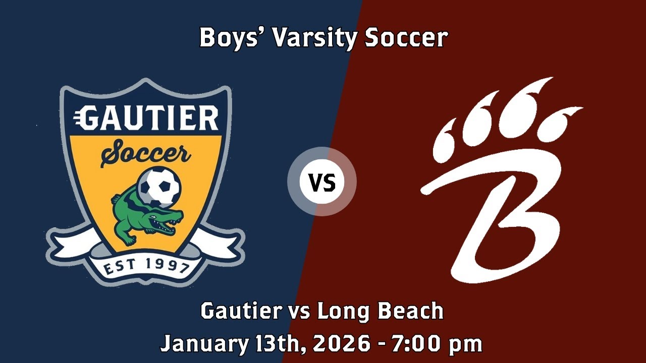 Gautier High School vs Long Beach Mens Varsity Soccer