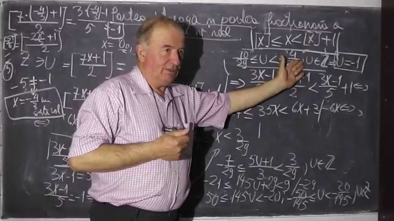 Lectia 261 - Partea intreaga si partea fractionara a unui numar real Teorie si aplicatii Matematica