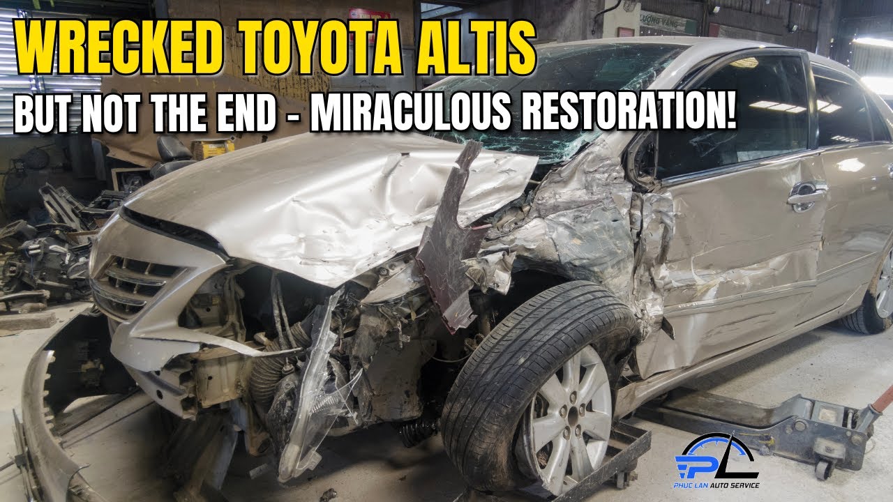 Unbelievable Transformation After a Terrible Accident: Wrecked Toyota Altis Fully Restored!