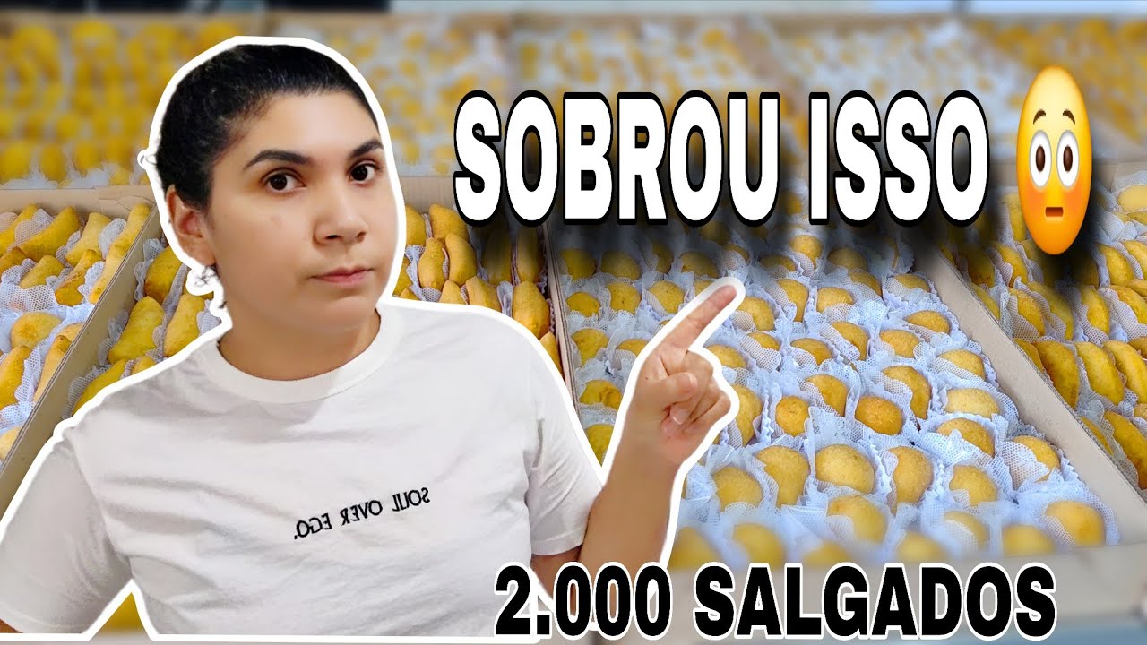 Faturei com 2.000 salgados… mas quanto realmente SOBROU?