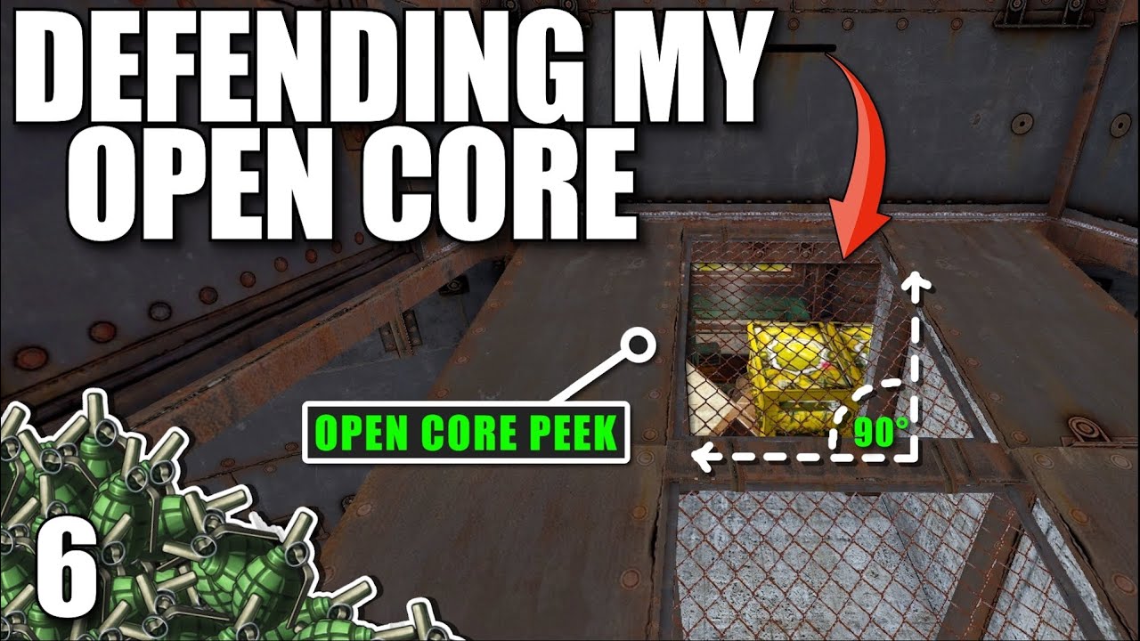 DEFENDING MY NEW OPEN CORE DESIGN FROM A 10+ DEEP CLAN | Solo Rust