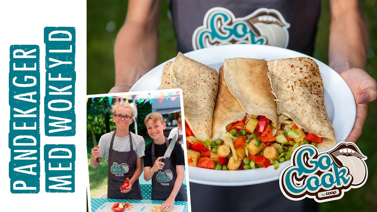 Fyldte pandekager med grøntsager | vegetar opskrift | GoCook by Coop
