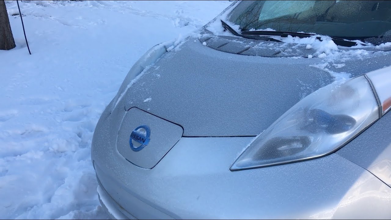 Nissan Leaf - Cold weather driving a frosty Leaf
