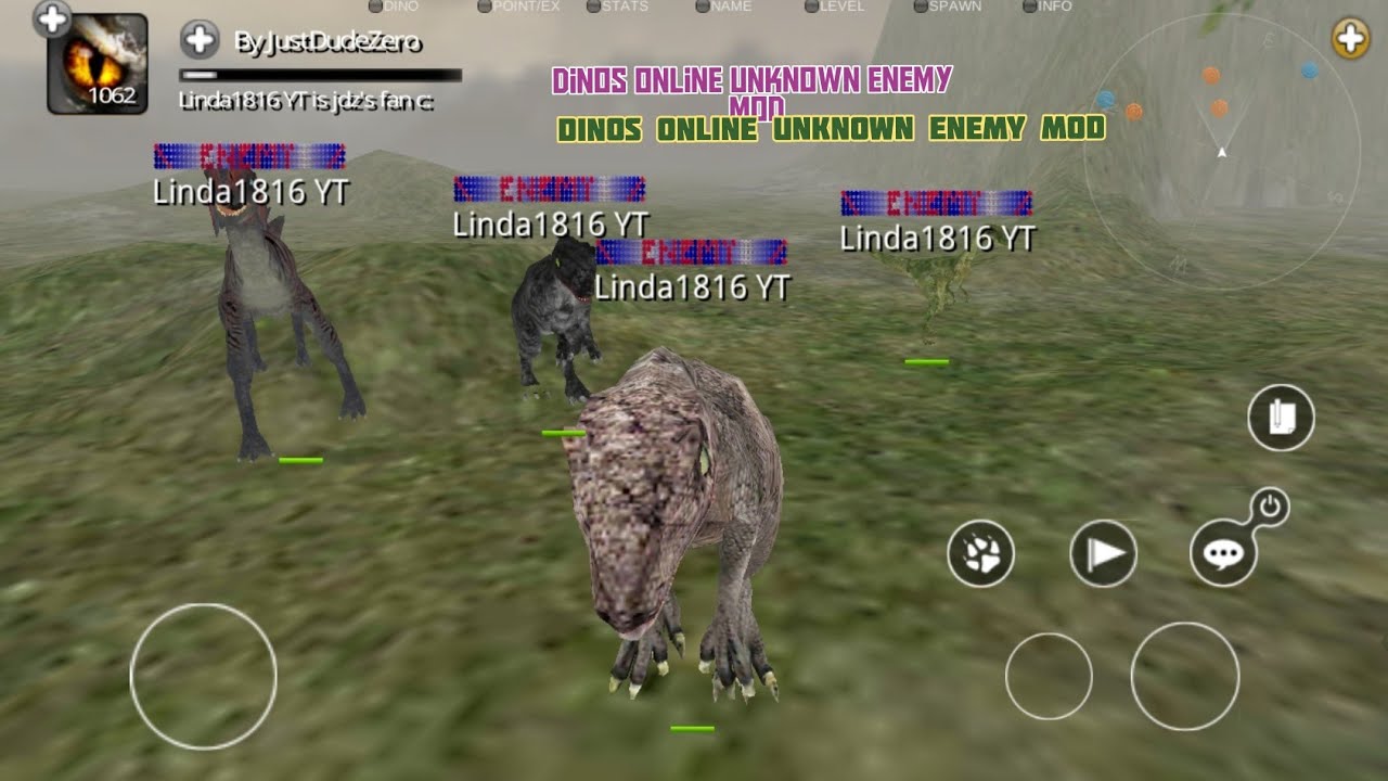Jugando Dinos Online Mod Unknown enemy / Playing Dinos Online Mod Unknown enemy