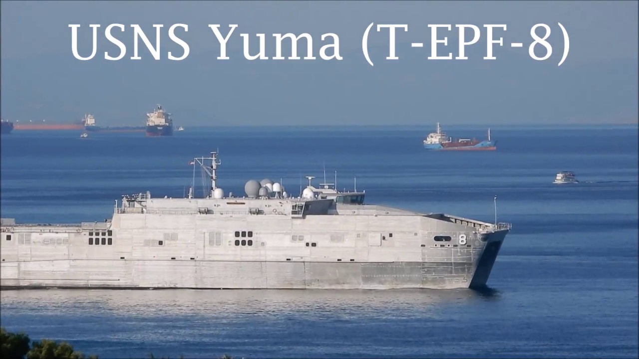 USNS YUMA (T-EPF-8)  inbound Piraeus