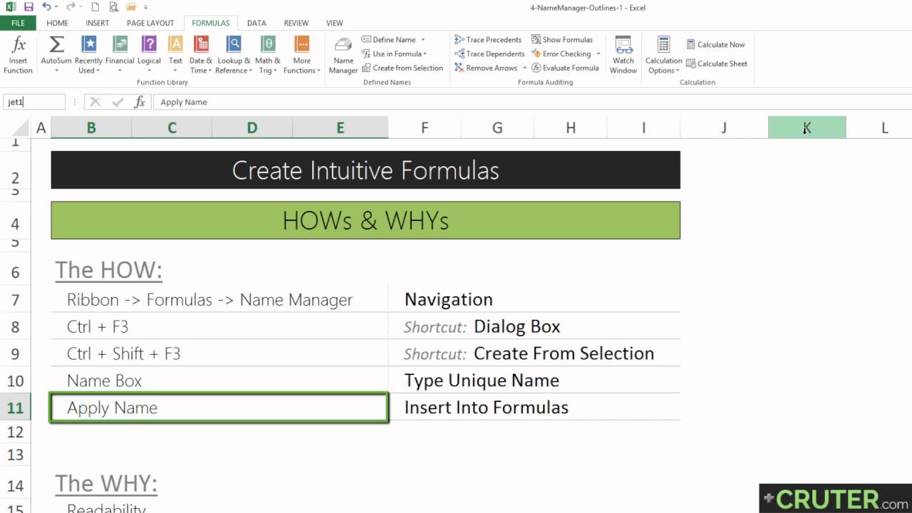 Excel Name Manager: How it works & Why it's Important