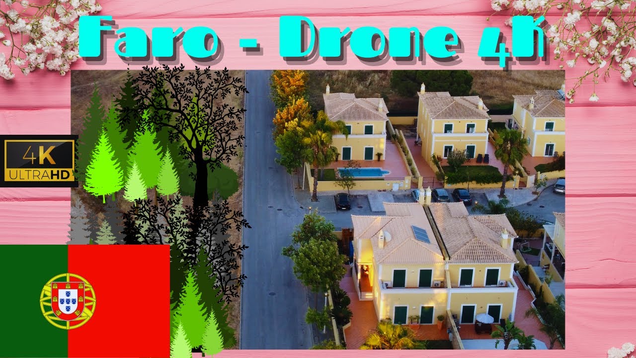 Faro 4K - Faro Aerial View - Drone Video  - Flying over Faro, Algarve, Portugal