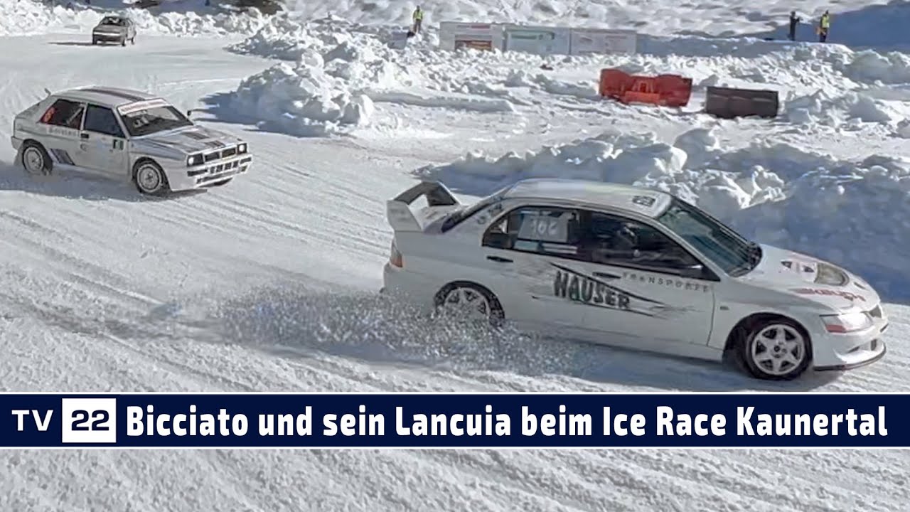 MOTOR TV22: Rudi Bicciato und sein Lancia Delta beim Ice Race im Kaunertal 2024