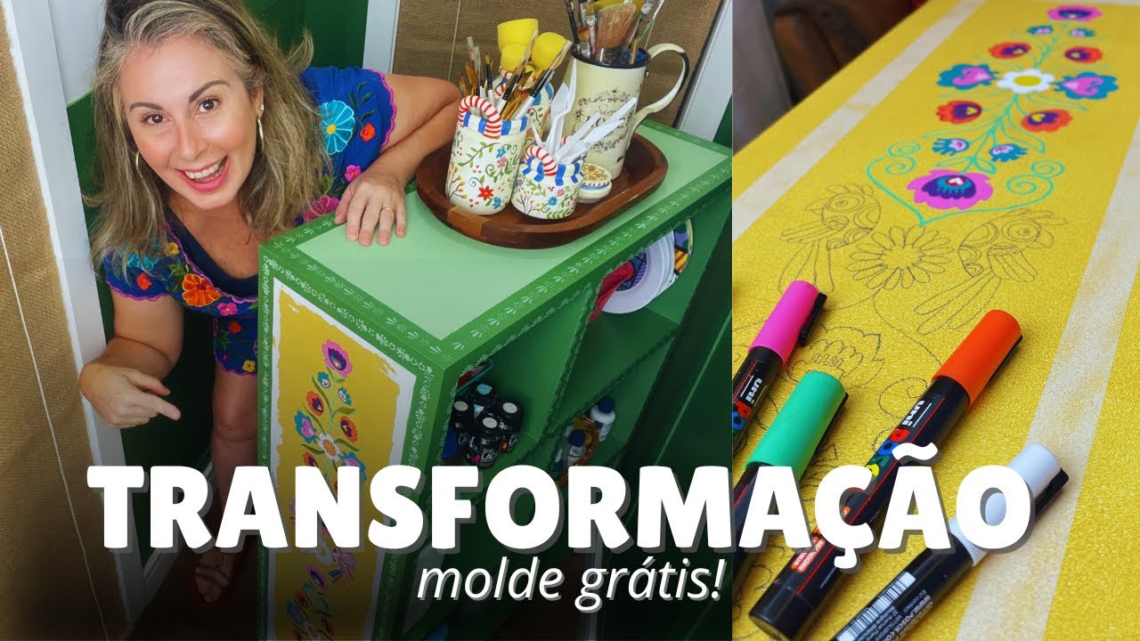 TRANSFORME MÓVEIS sem graça com TÉCNICA DE PINTURA CRIATIVA | Faça você mesmo!