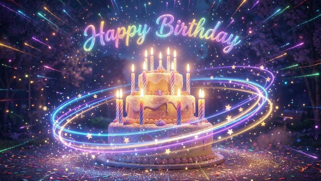 Relaxing Happy Birthday Song 🌙 (Peaceful Piano & Chill Party Mix)