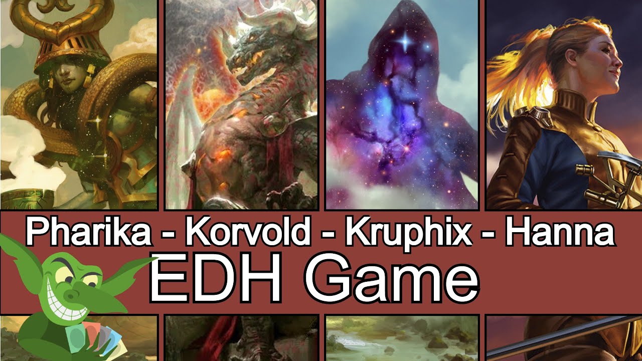 Pharika vs Korvold vs Kruphix vs Hanna EDH / CMDR game play for Magic: The Gathering