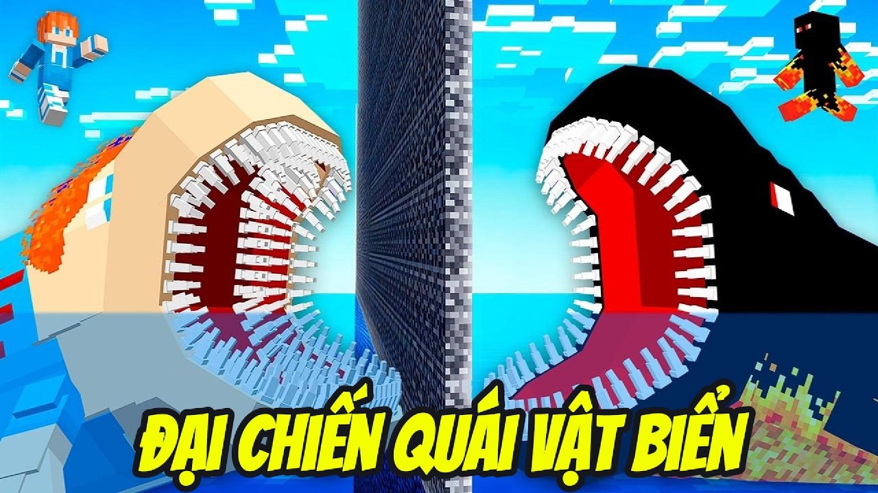 Thử Thách CHIẾN THẮNG TRẬN CHIẾN QUÁI VẬT BIỂN TRẢ THÙ BẠN THÂN KHỐN NẠN Trong Minecraft Bất Ổn 🤣