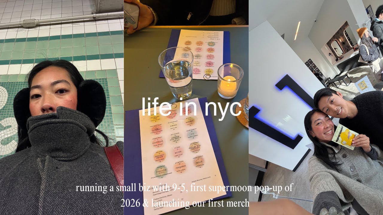 LIFE IN NYC | first pop-up of 2026 and launching our first merch!!!