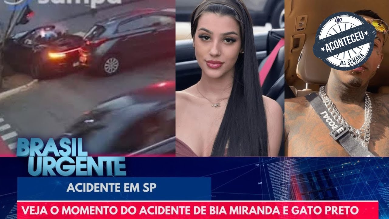 Veja o momento do acidente de Bia Miranda e Gato Preto | Brasil Urgente | Aconteceu na Semana
