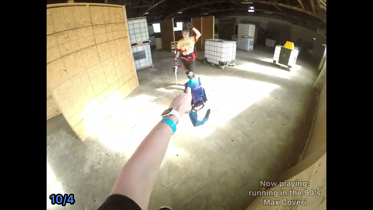 Holding a capture point with a glorified nerf maverick || CANE nerf