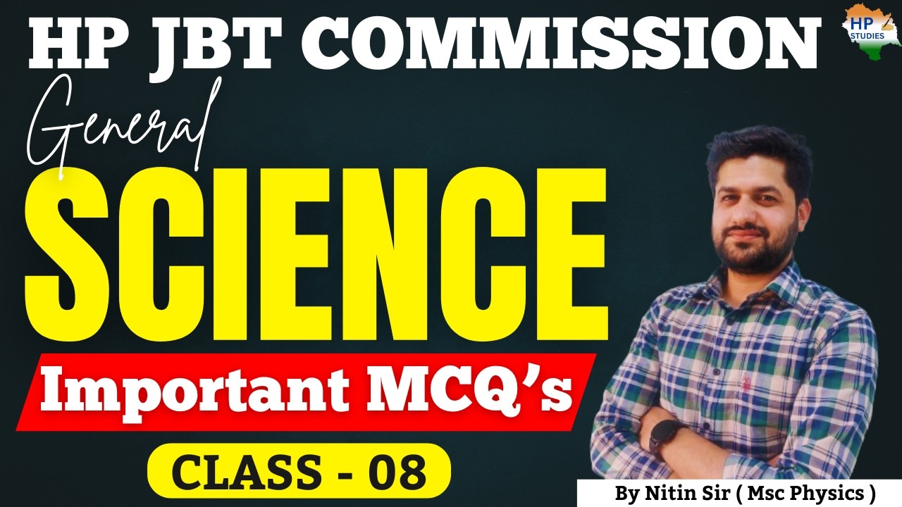 HP JBT Commission 2026 | General Science (Class-08) | Revision Series #hpjbt #hpjbtcommission