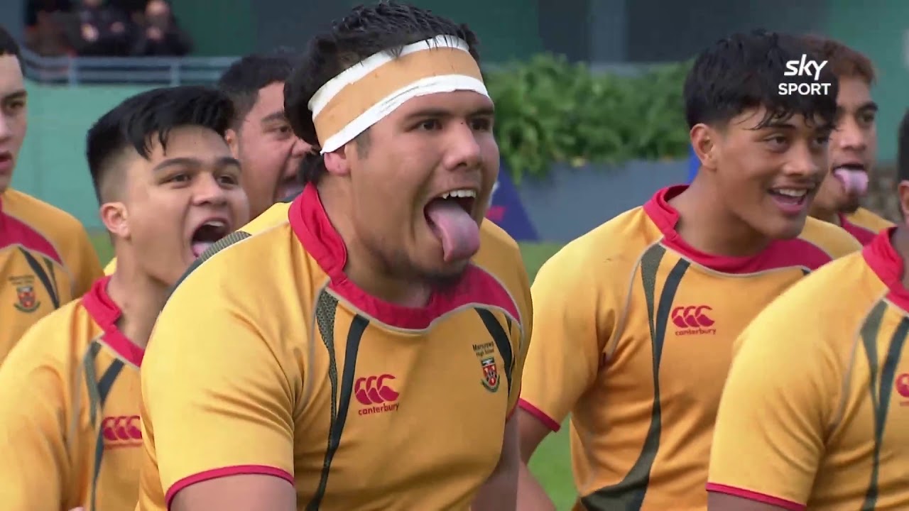 First XV Haka: Wesley College vs Manurewa High School