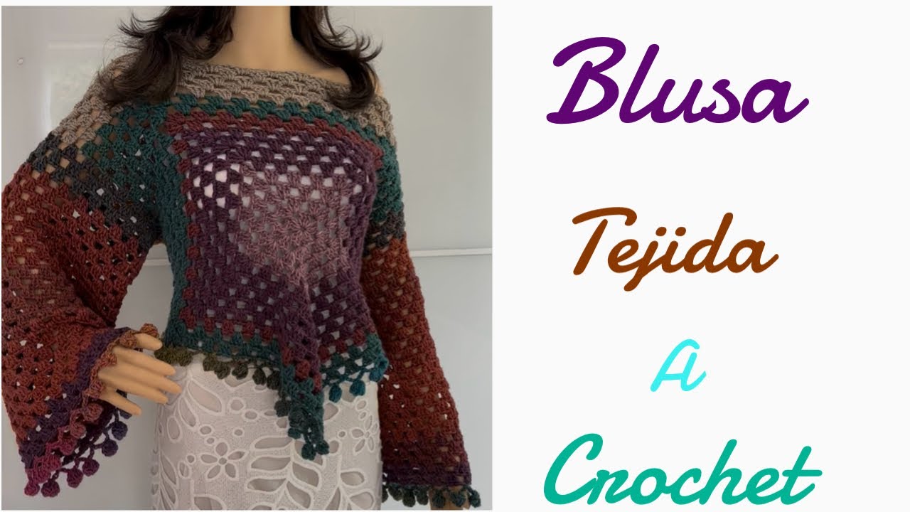 Blusa /Súeter A Ganchillo *Bonita Y Fácil*