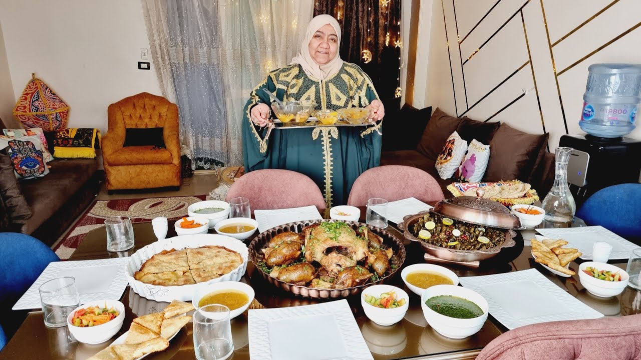 اول يوم فطار فى رمضان مرحبا شهر الصوم رمضان عندى حاجة تانية