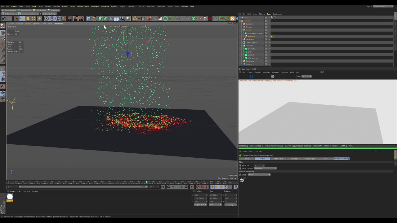 Xparticles 4 Rain tutorial