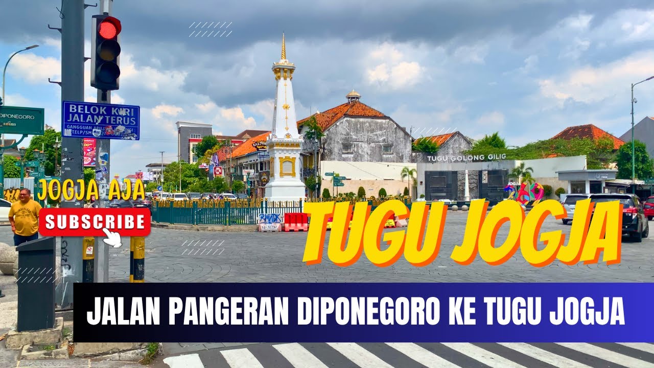 MENYUSURI JALAN PANGERAN DIPONEGORO YANG TERKENAL BANYAK HOTELNYA HINGGA KE TUGU JOGJA