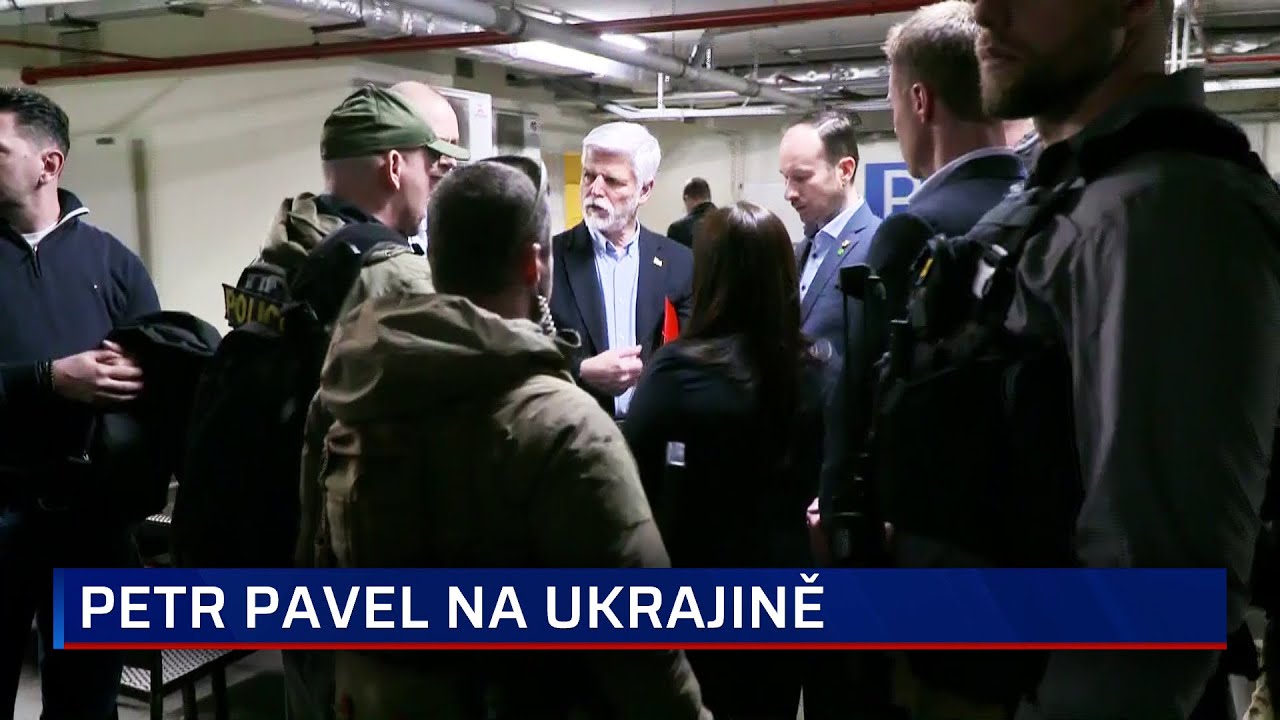 Pavel s Čaputovou museli do krytu. Kyjevu hrozí raketový útok, ve městě zní sirény