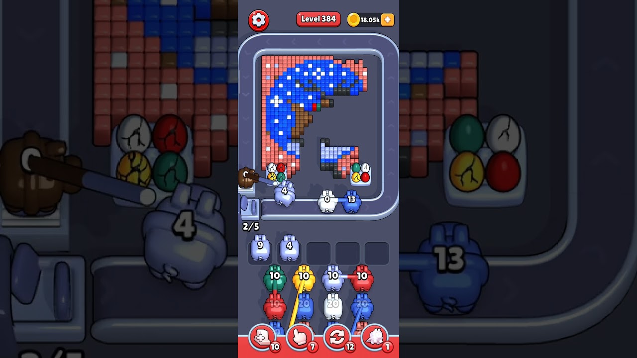 Pixel Flow — very hard level 384