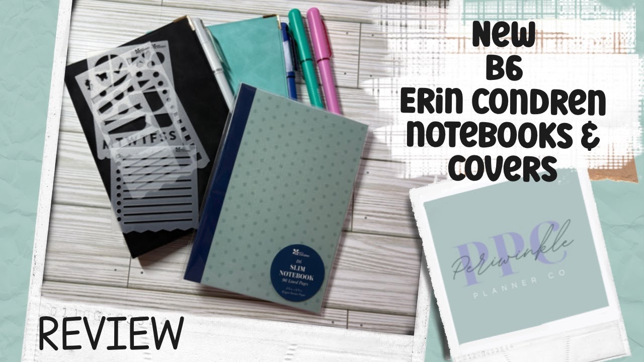 NEW  B6 Erin Condren Notebook  | Covers, Stencils & more