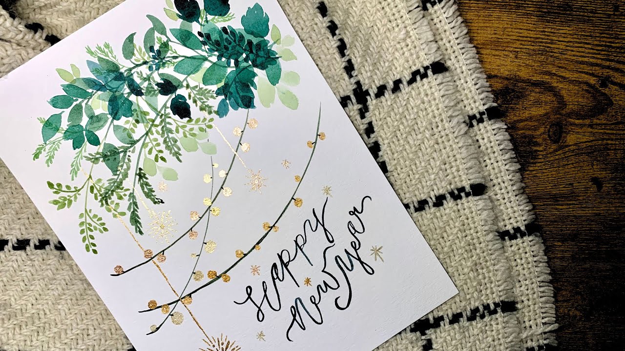 #6 | Happy New Year 2024 | 🎇｜Watercolor Painting